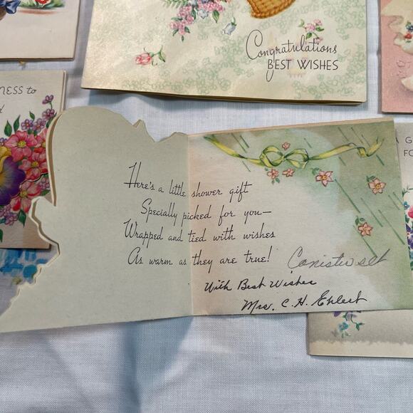 Lot of Kitsch Shower Cards and Wedding Cards - Picture 6 of 12